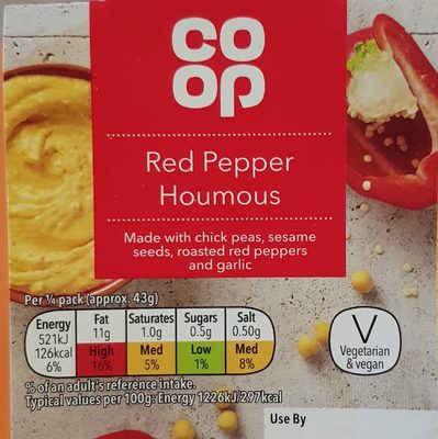 SWEET RED PEPPER HOUMOUS