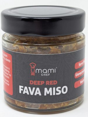 Deep red fava miso