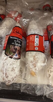 Saucisson artisanal, porc et sanglier