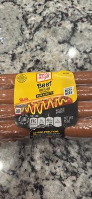 Beef Franks Bun-Length