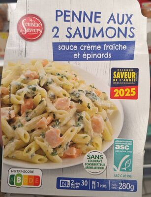 Penne aux 2 saumons