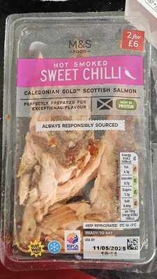 Hot smoked sweet chiil salmon flakes