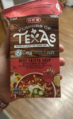 Flavor is of Texas Beef Fajita Soup