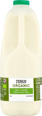 Organic Semi Skimmed Free Range Milk