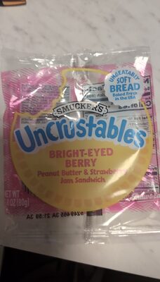 Bright-Eyed Berry Peanut Butter & Strawberry Jam Sandwich