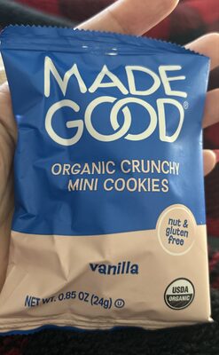 Organic Crunchy Mini Cookies Vanilla