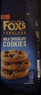 Choc Chunk Cookies Milk Chocolate