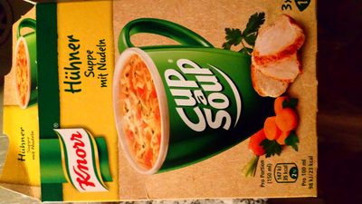 Cup a Soup, Hühner Suppe mit Nudeln