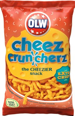 Cheez cruncherz the cheezier snack