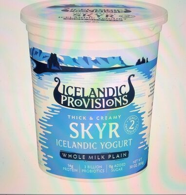 Whole Milk Plain Traditional Icelandic Yogurt