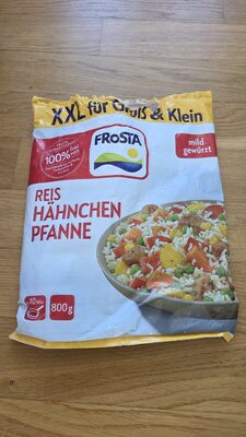 ALDI FRoSTA Tk-HUHN Reis Hähnchen Pfanne 800g 4.99€ 1kg 6.24€