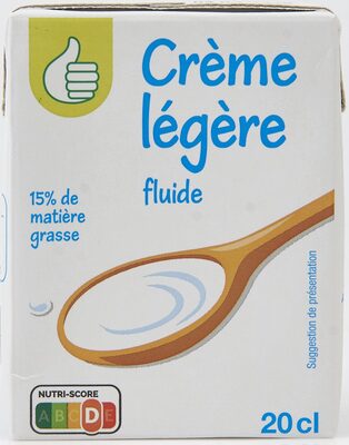 Crème légère fluide15% de matière grasse