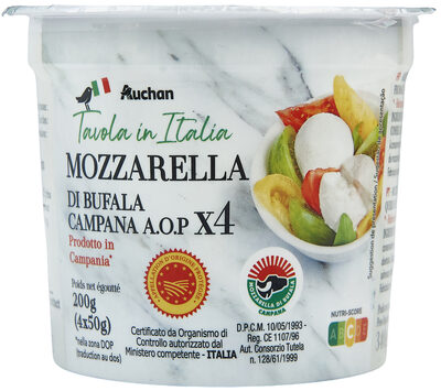 Mozzarella di bufala campana aopx4