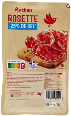 Rosette "-25%* de sel"