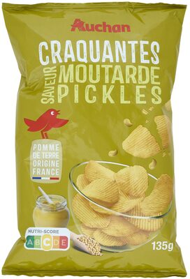 Auchan craquantes saveur moutarde pickles
