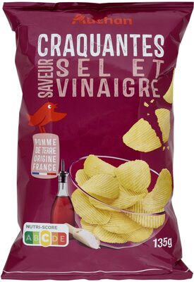 Auchan craquantes saveur sel et vinaigre