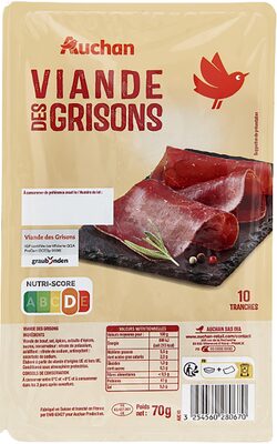 Viande des Grisons 10 tranches