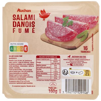 Salami danois fumé