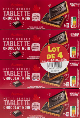Petit beurre tablette chocolat noir