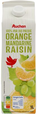 100% pur jus PRESSEORANGE MANDARINE RAISIN