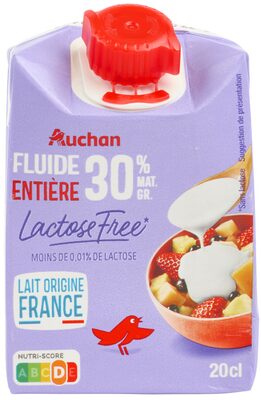 Crème fluide sans lactose