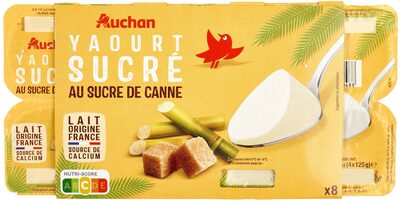Yaourt sucré au sucre de canne