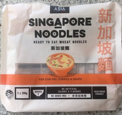 Singapore Noodles Ready to Eat Wheat Noodles