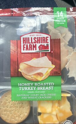 Honey Roasted Turkey Breast Caramel Color Added Natural Colby Jack Cheese and Wheat Crackers
