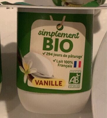 Yaourt vanille bio