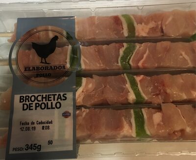 Brochetas de pollo