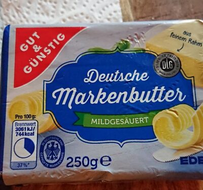 Deutsche Markenbutter mildgesäuert