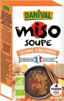 Miso soupe sésame gingembre