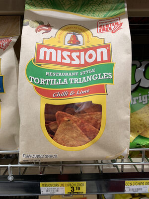 Tortilla Triangles Chilli & Lime