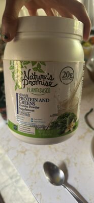 VEGAN PROTEIN AND GREENS Protein Powder Supplement VANILLA