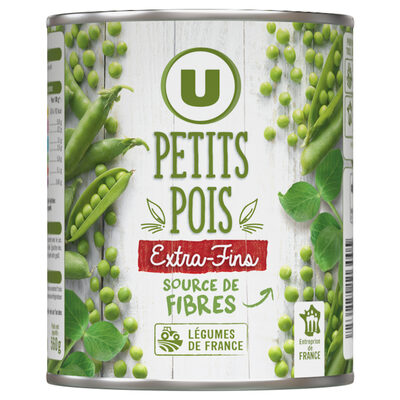 Petits pois extra fins - Boîte de 560g net égoutté