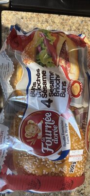 La Fournee doree Sesame Brioche Burger Buns
