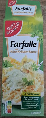 Farfalle mit Käse-Kräuter-Sauce