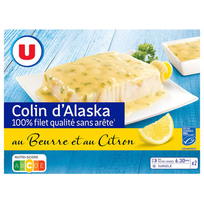 Colin d'Alaksa sauce beurre citron 400g