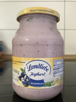 Joghurt Heidelbeere, Joghurt mit 13,5 % Heidelbeerzubereitung, 3,8 % Fett im Milchanteil