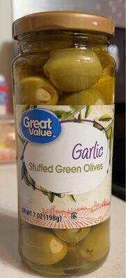 Stuffed Garlic Green Olives