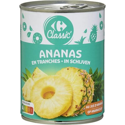 Ananas au jus d'ananas