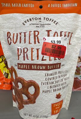 Butter toffee pretzels