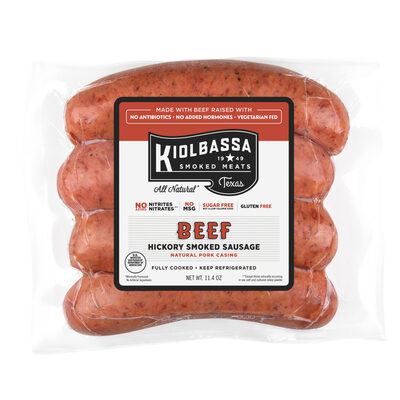 Kiolbassa Beef Hickory Smoked Sausage
