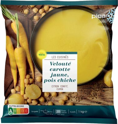 Velouté carotte jaune pois chiche