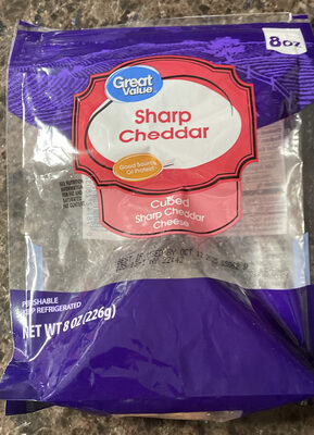 Cubed Sharp Cheddar Cheese