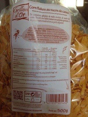 CORN FLAKES SUCRE CANNE