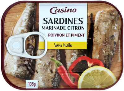Sardines marinade poivron, citron et piment