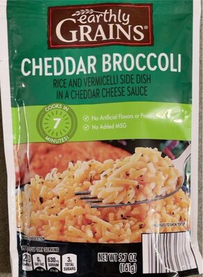 CHEDDAR BROCCOLI RICE AND VERMICELLI SIDE DISH IN A CHEDDAR CHEESE SAUCE