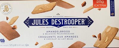 Croquants aux amandes et chocolat au lait belge