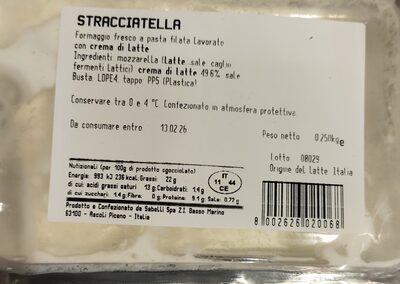 Stracciatella di burrata